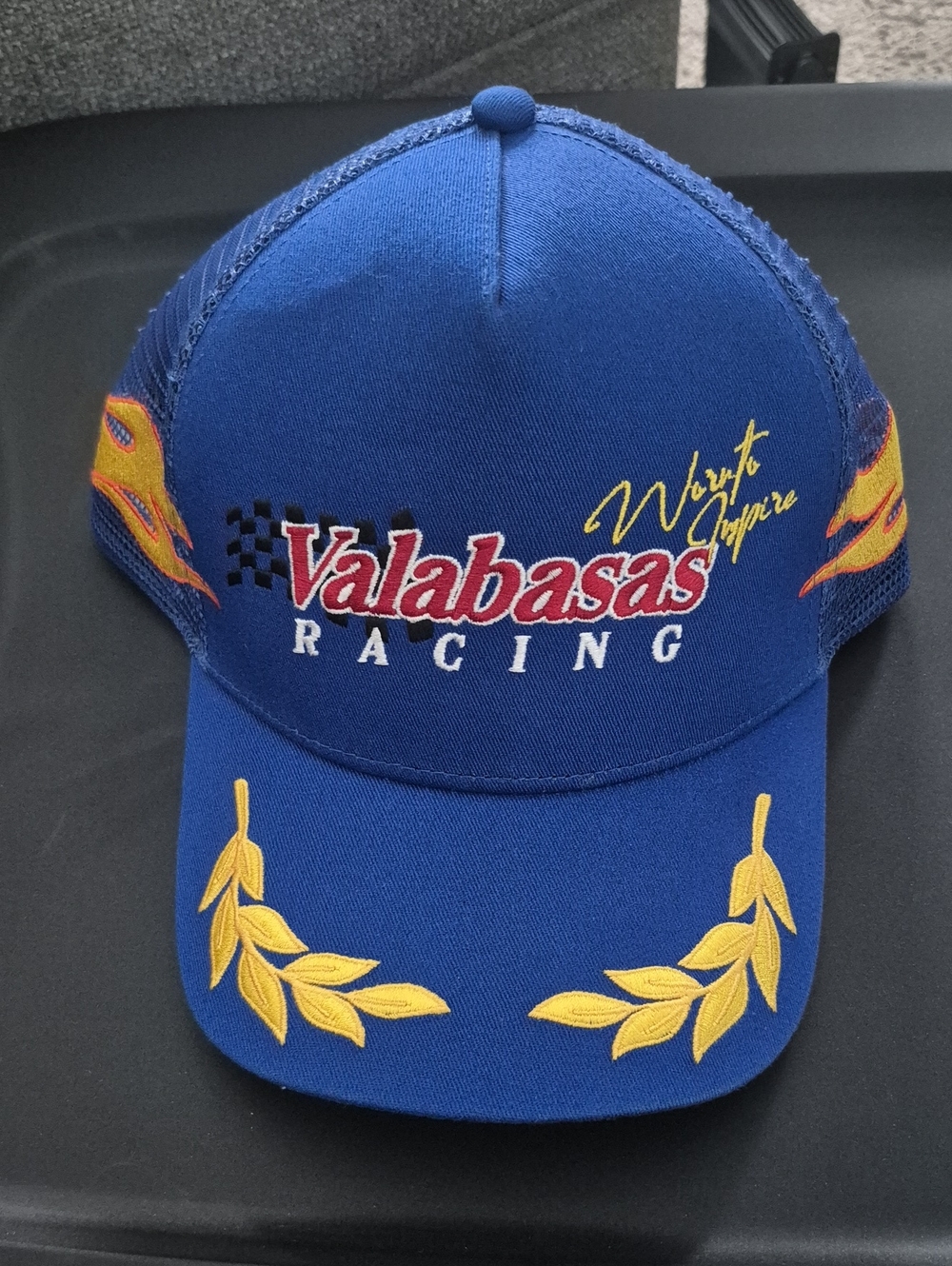 Valabasas Racing Blue Embroidered Racing Cap